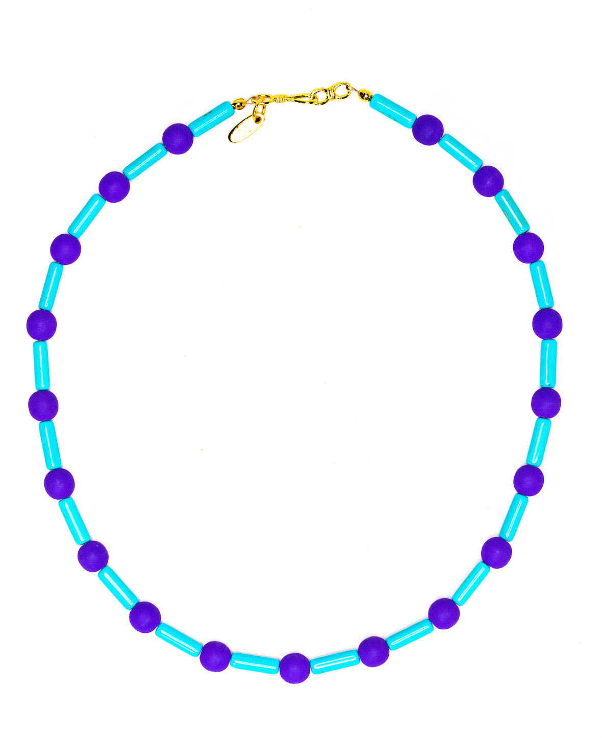 Go Team necklace, alternate colorway