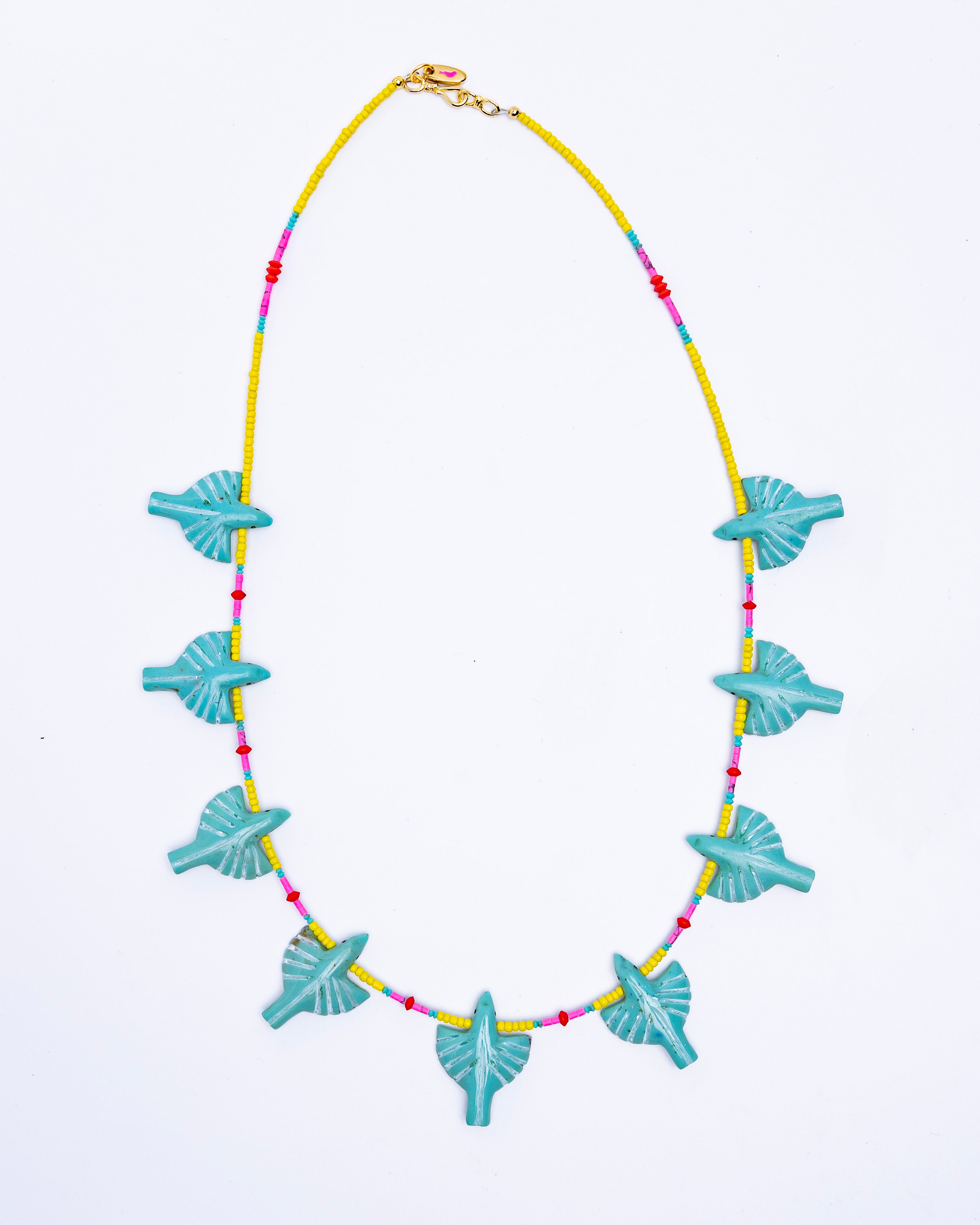 Turquoise multi bird