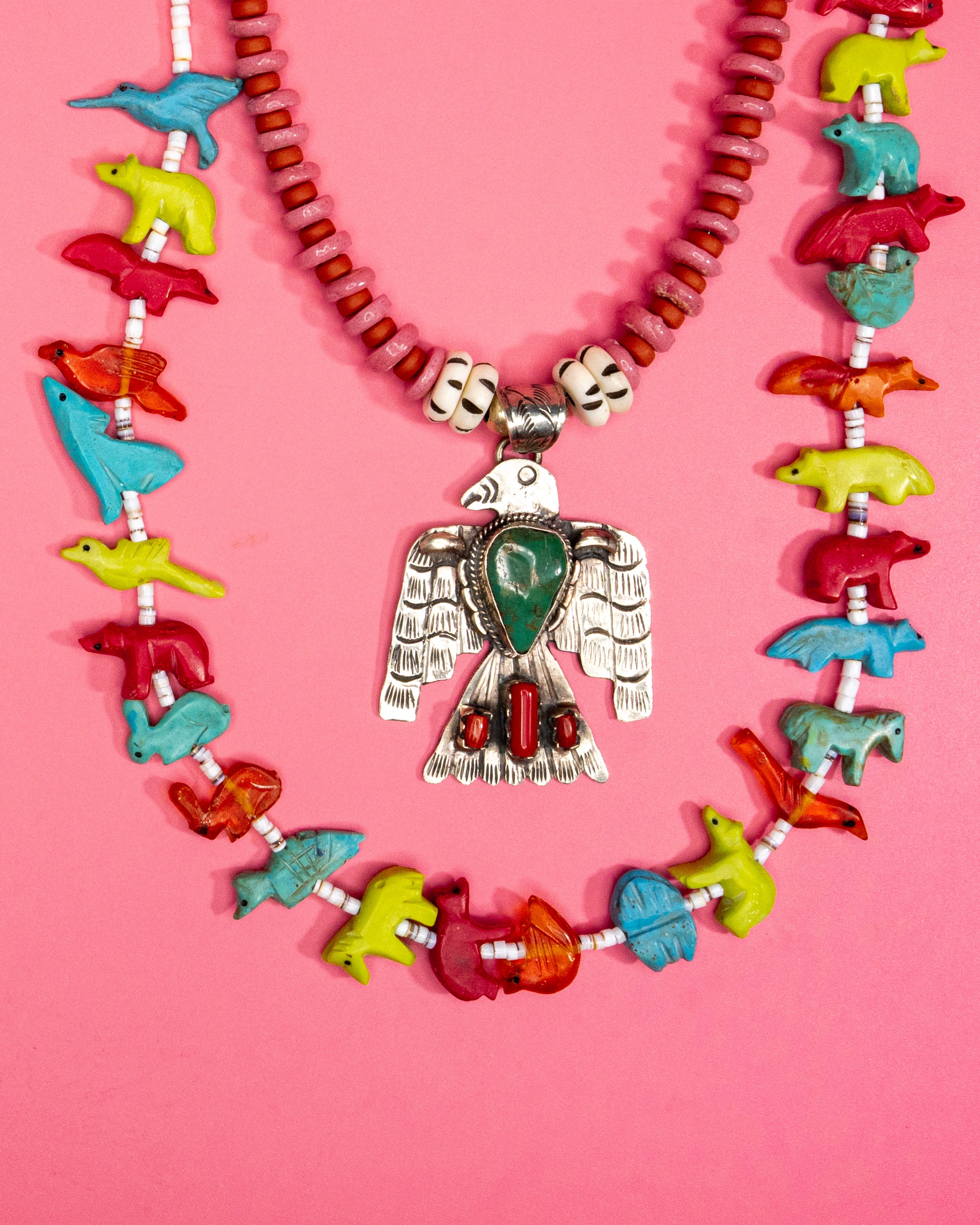 Long Mixed Fetish Necklace