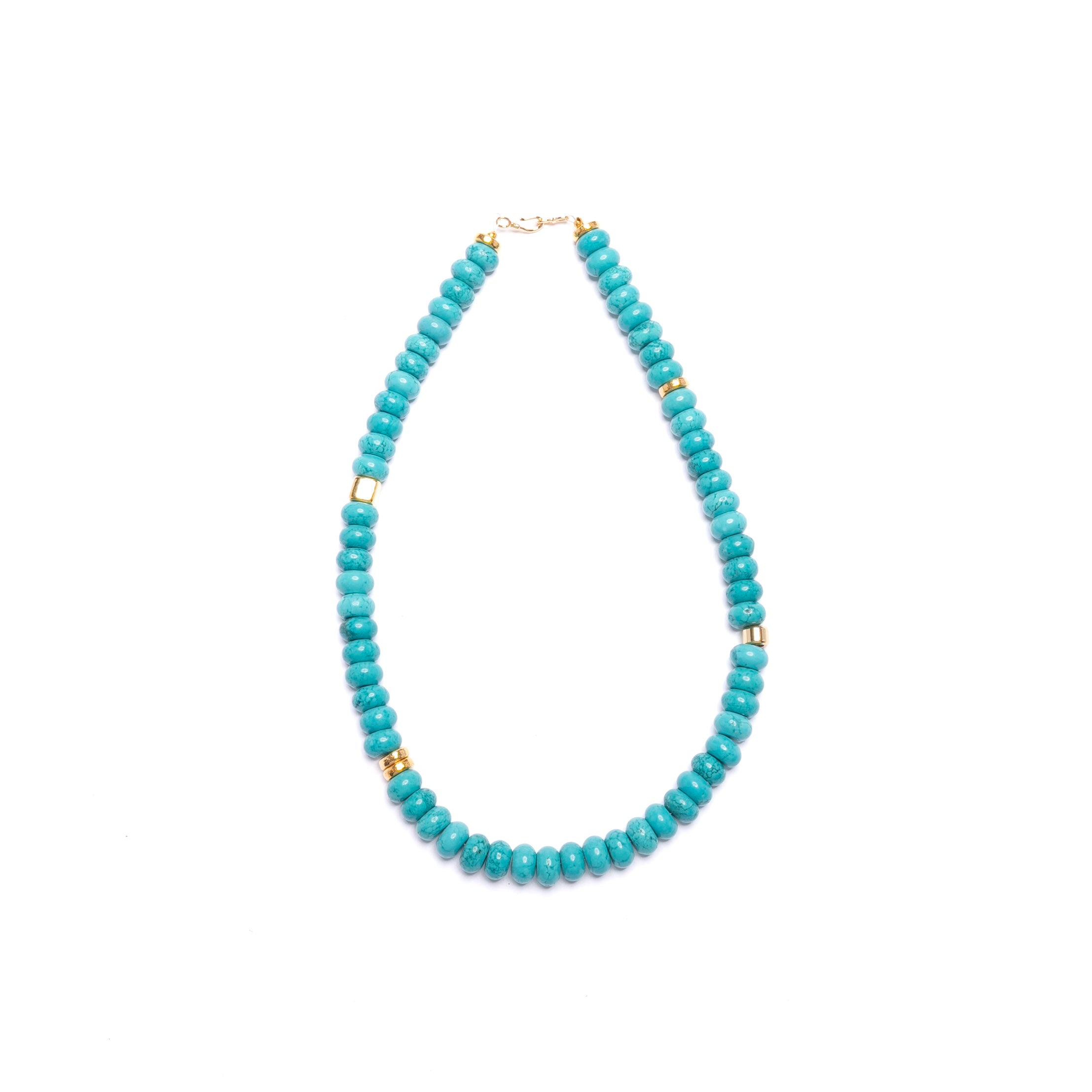 Turquoise Rondelle Necklace