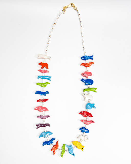 Long Mixed Fetish Necklace