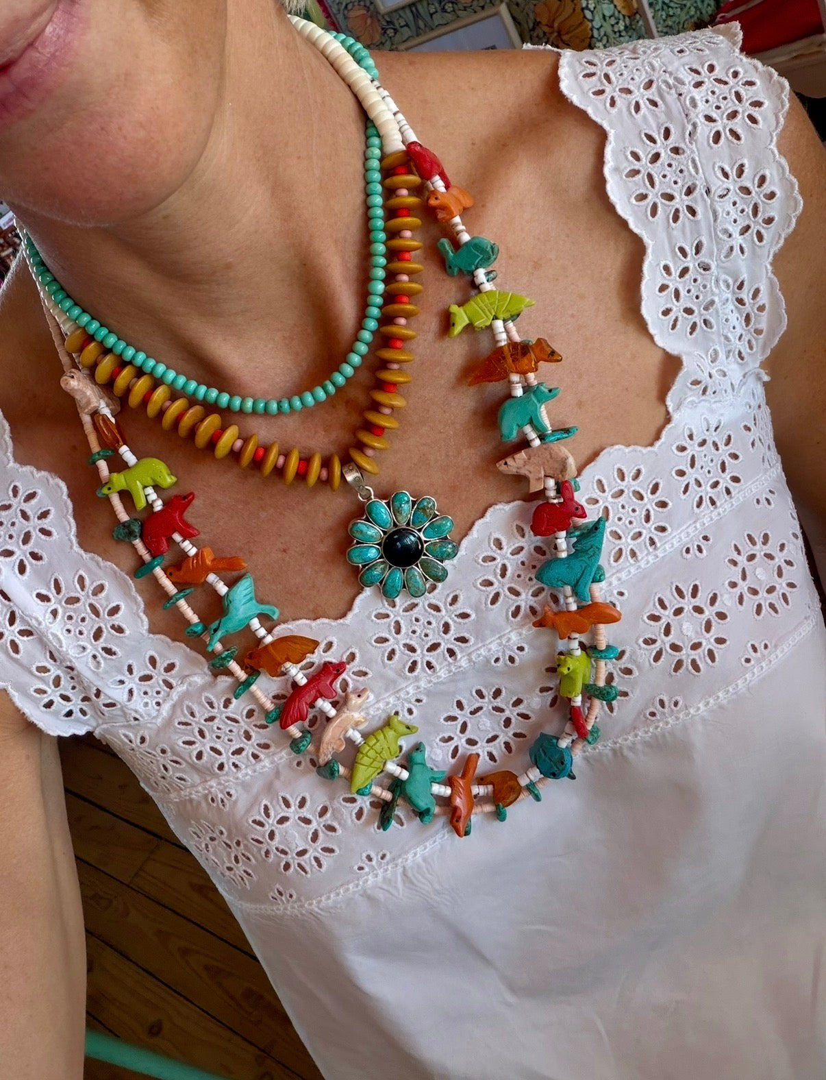 Long Mixed Fetish Necklace