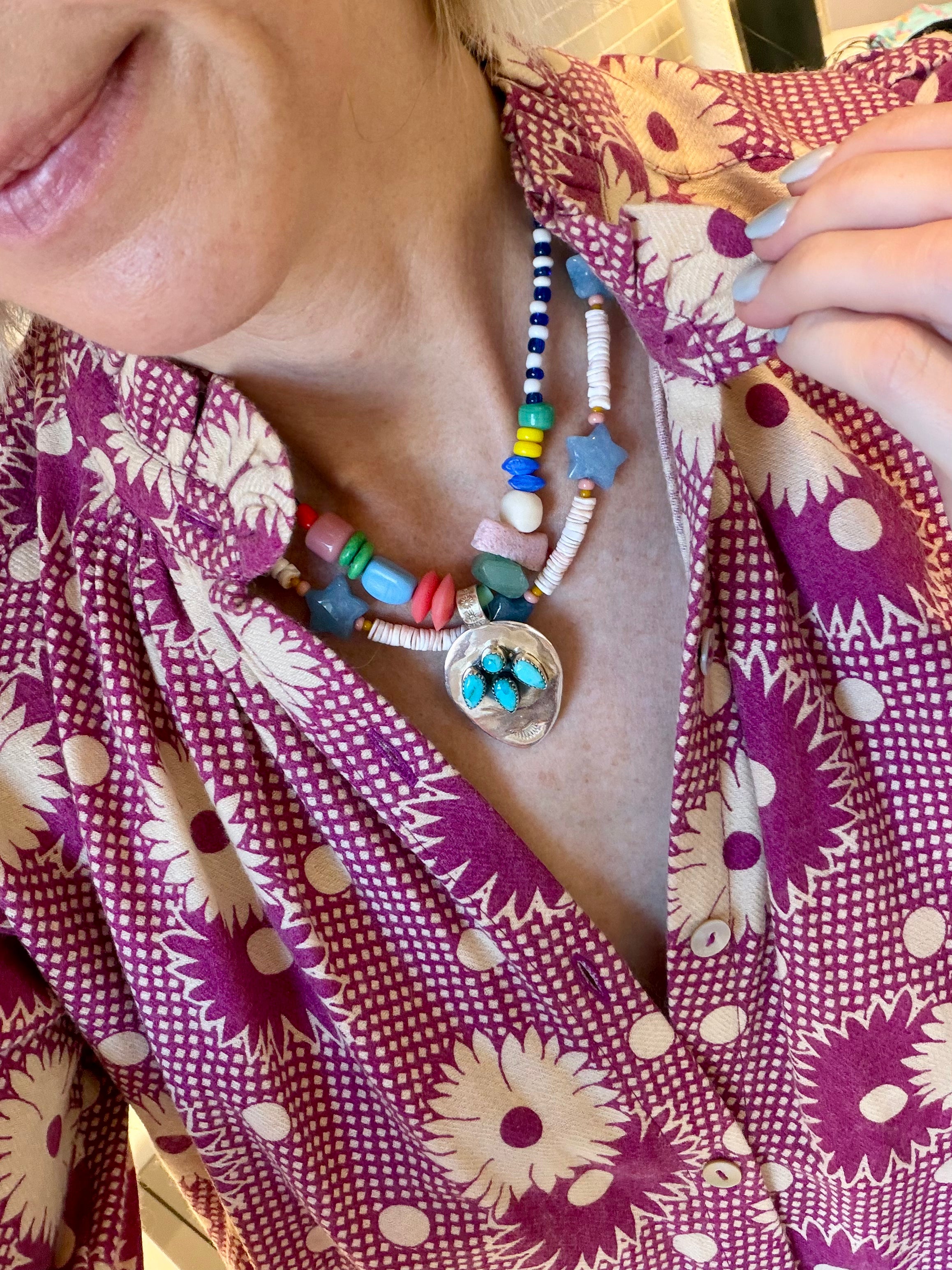 Sterling and Turquoise Drop