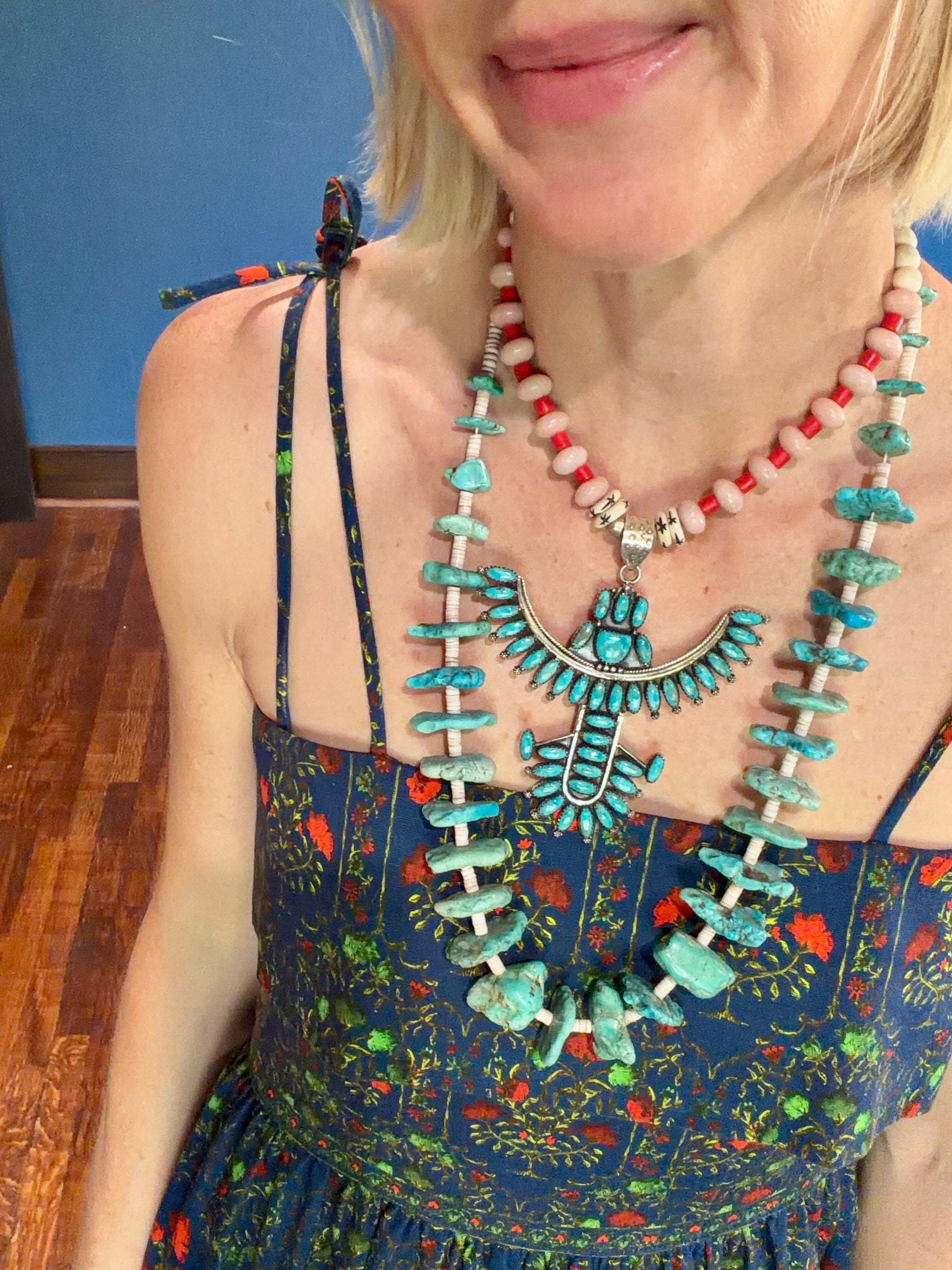 Sterling and Turquoise Firebird