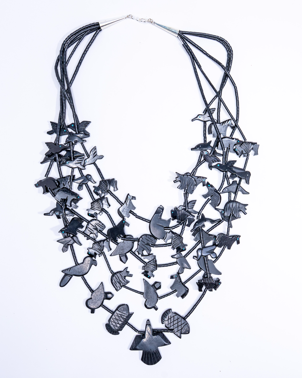 Multistrand Fetish Necklace - Black