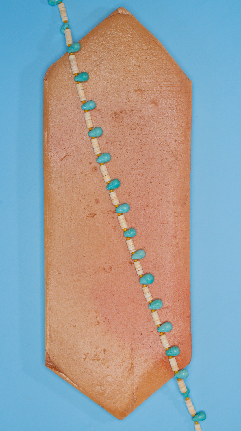 Turquoise Drops necklace, alternate view