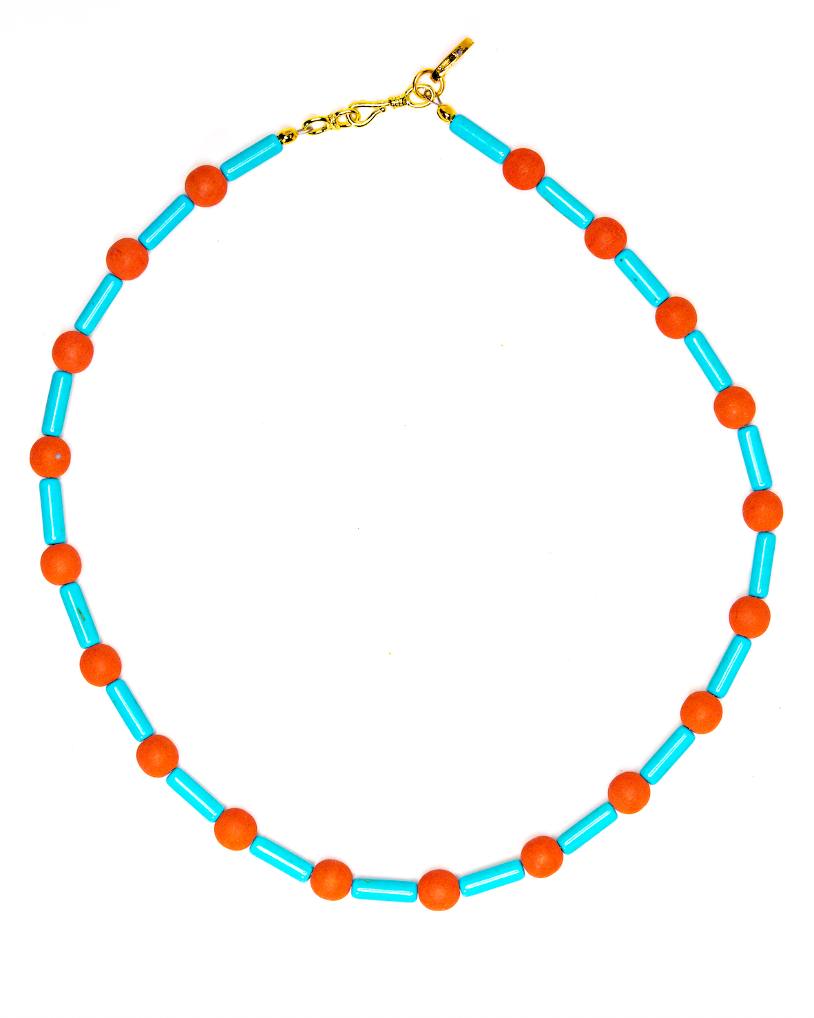 Go Team necklace, alternate colorway
