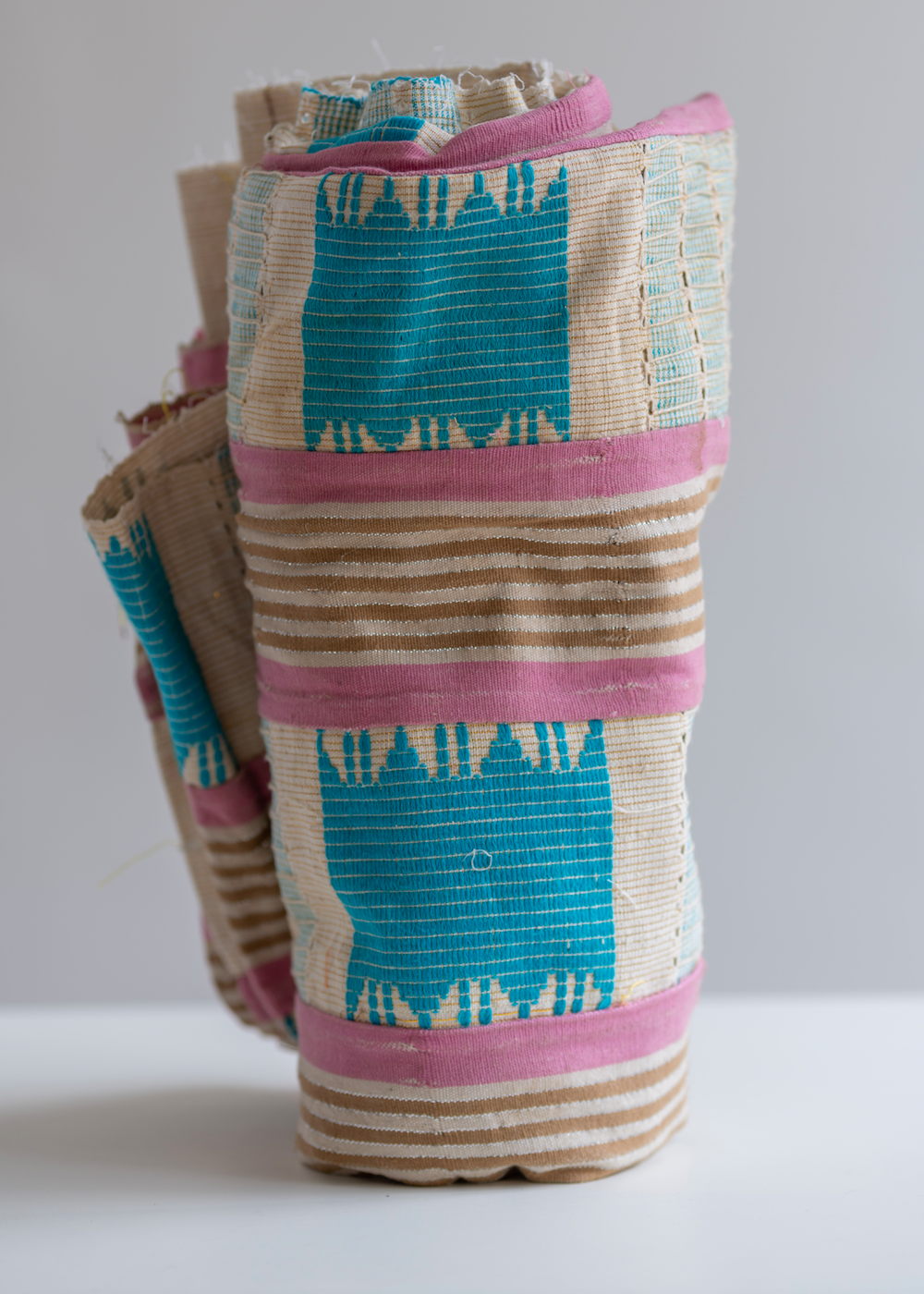 Pink and Turquoise African Blanket
